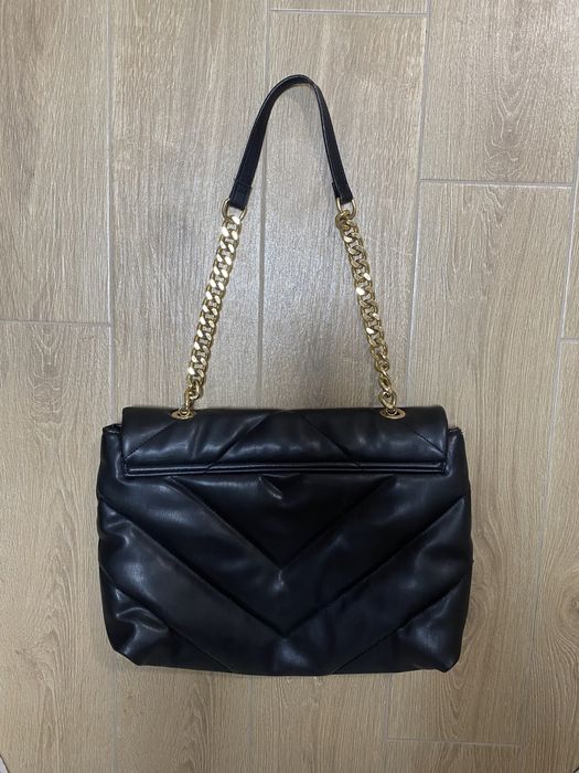 Accessorize сумка черная женская стеганая