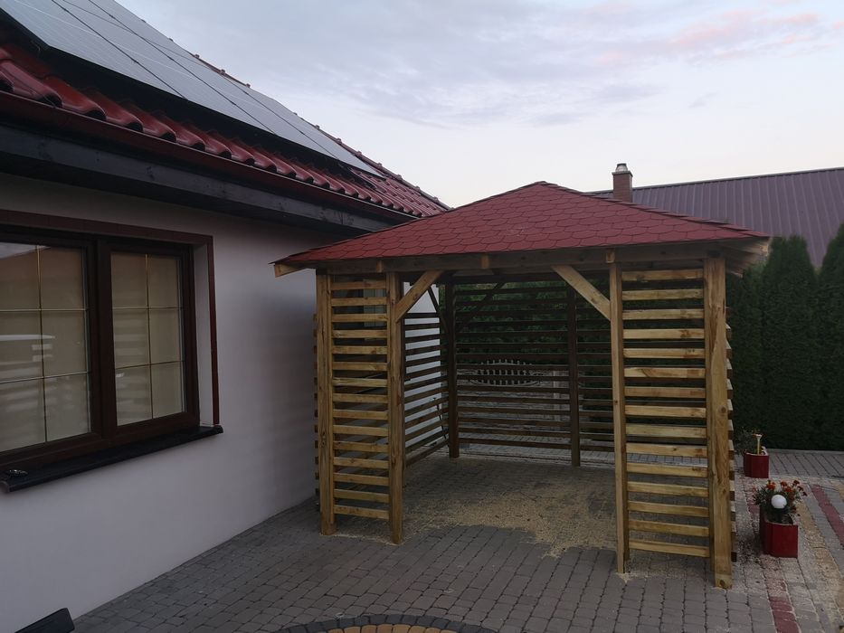 Altana 3×3 drewniana ogrodowa Montaż i dostawa w cenie