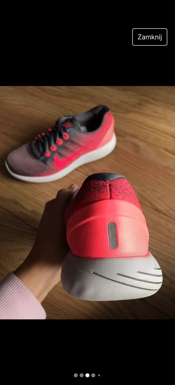 Buty sportowe Nike Lunarglide 9 z odblaskami na wiosnę