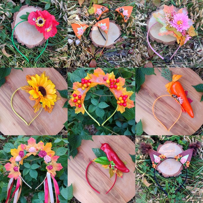 Осінній обруч, обруч яблуко, обруч з овочами, обруч морква