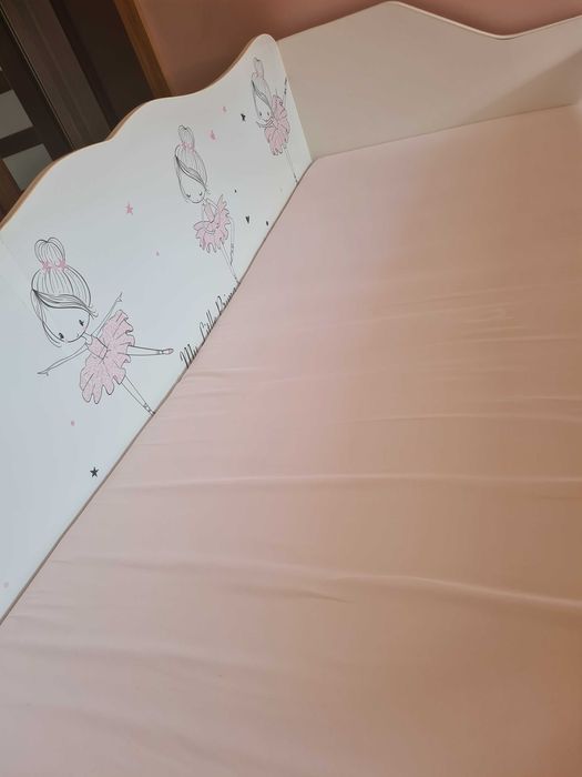 łóżko dla dziewczynki baletnica, materac,dodatkowy bok~ śliczne zobacz