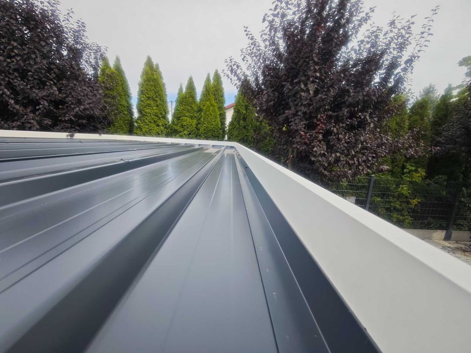 CARPORT aluminiowy pergola masywna. wymiar 5x3m, kolor: RAL9010STR