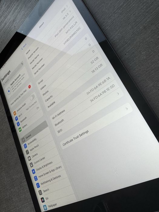 iPad 8 покоління. 32GB. Space Grey. Без обмежень. Гарантія