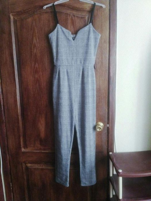 Комбинезон кюлоты в клетку лето весна