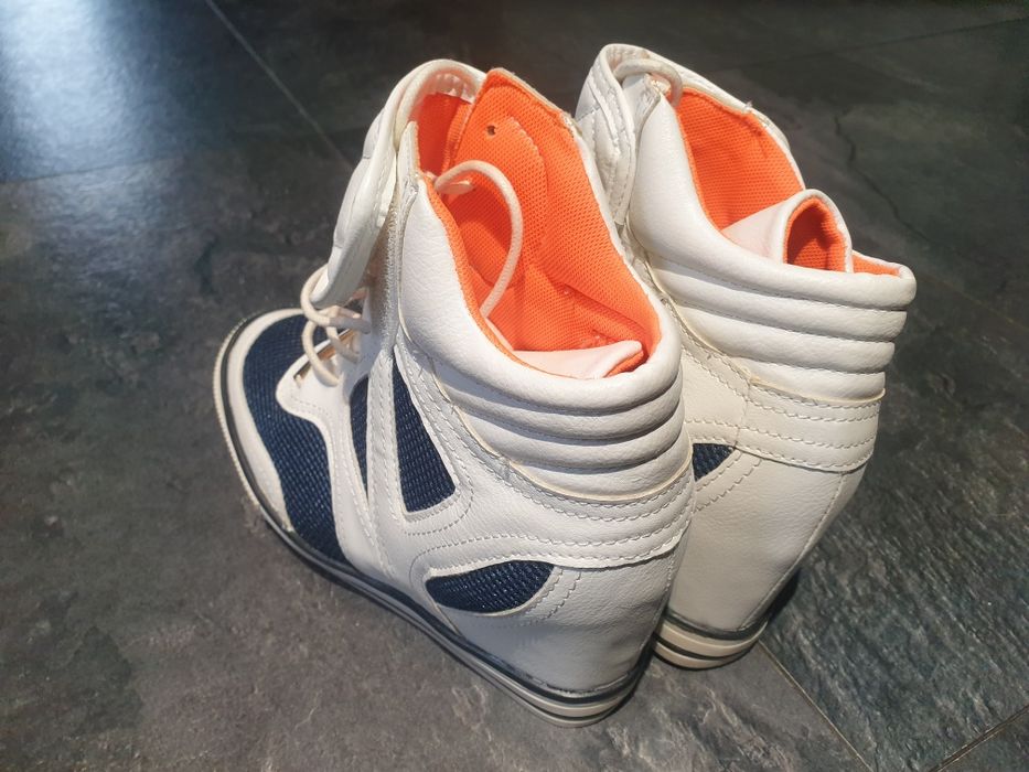 Platformowe Białe Tenisówki Buty Na Platformie Nowe roz. 37