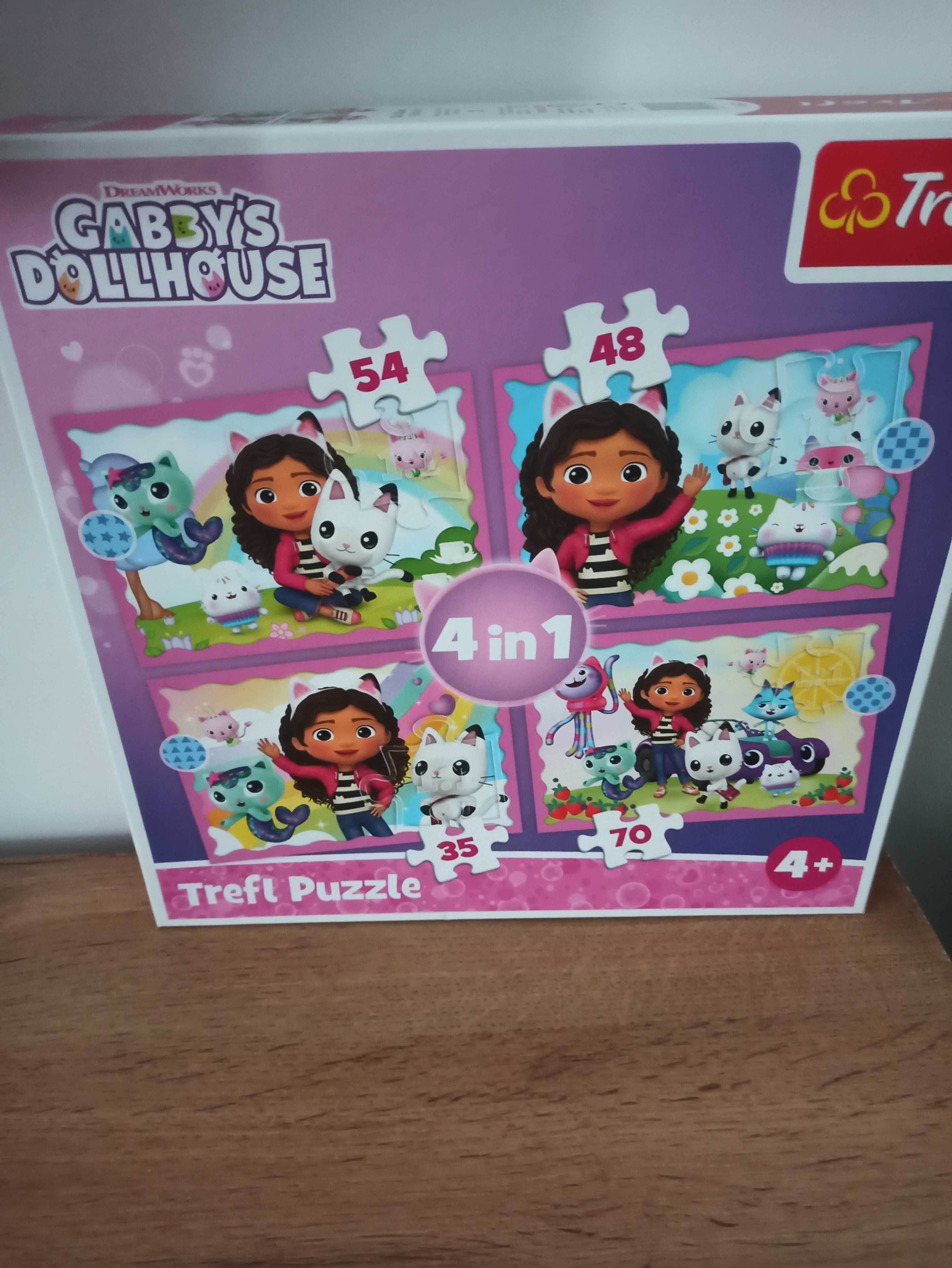 Puzzle Koci Domek Gabi 4w1