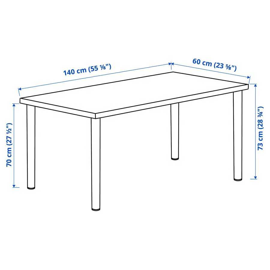 Mesa Branca Secretária Ikea 140x60x73 cm