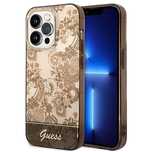Etui Guess Porcelain Collection na iPhone 14 Pro Max - beżowe