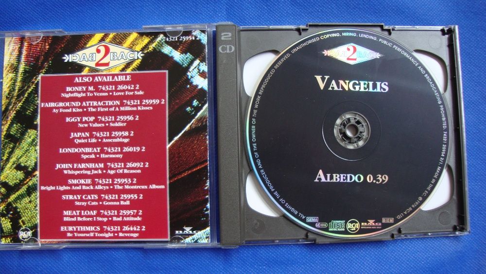CD - Vangelis . Albedo 0.3 - Heaven and Hell