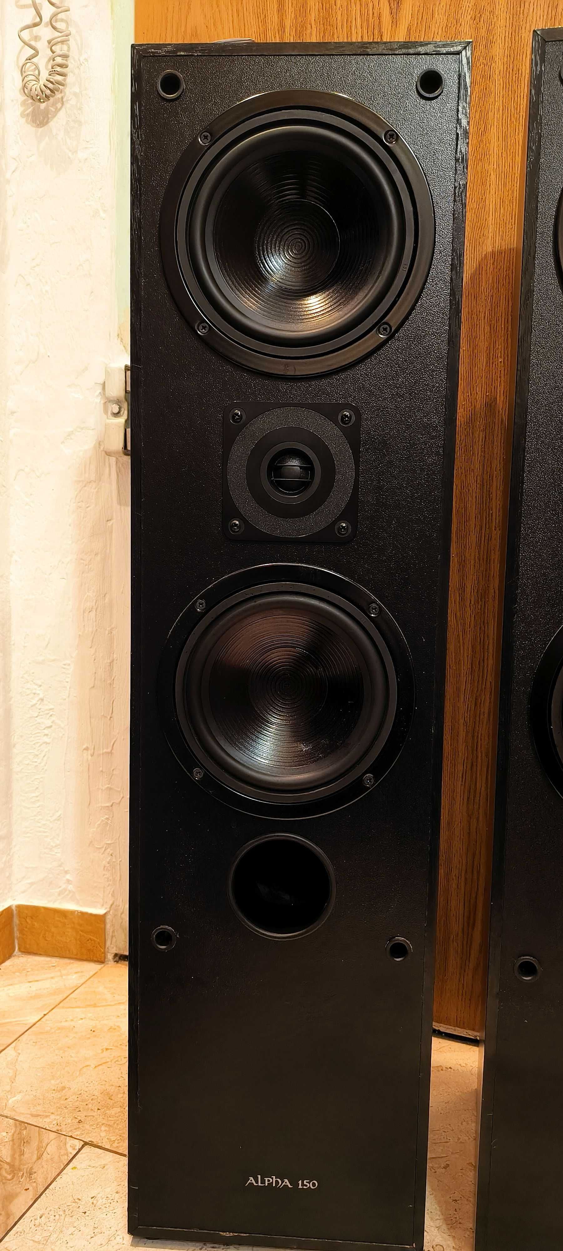 Kolumny Alpha-150 150 Wat 8 ohm Bass reflex głośniki Philips  jak nowe