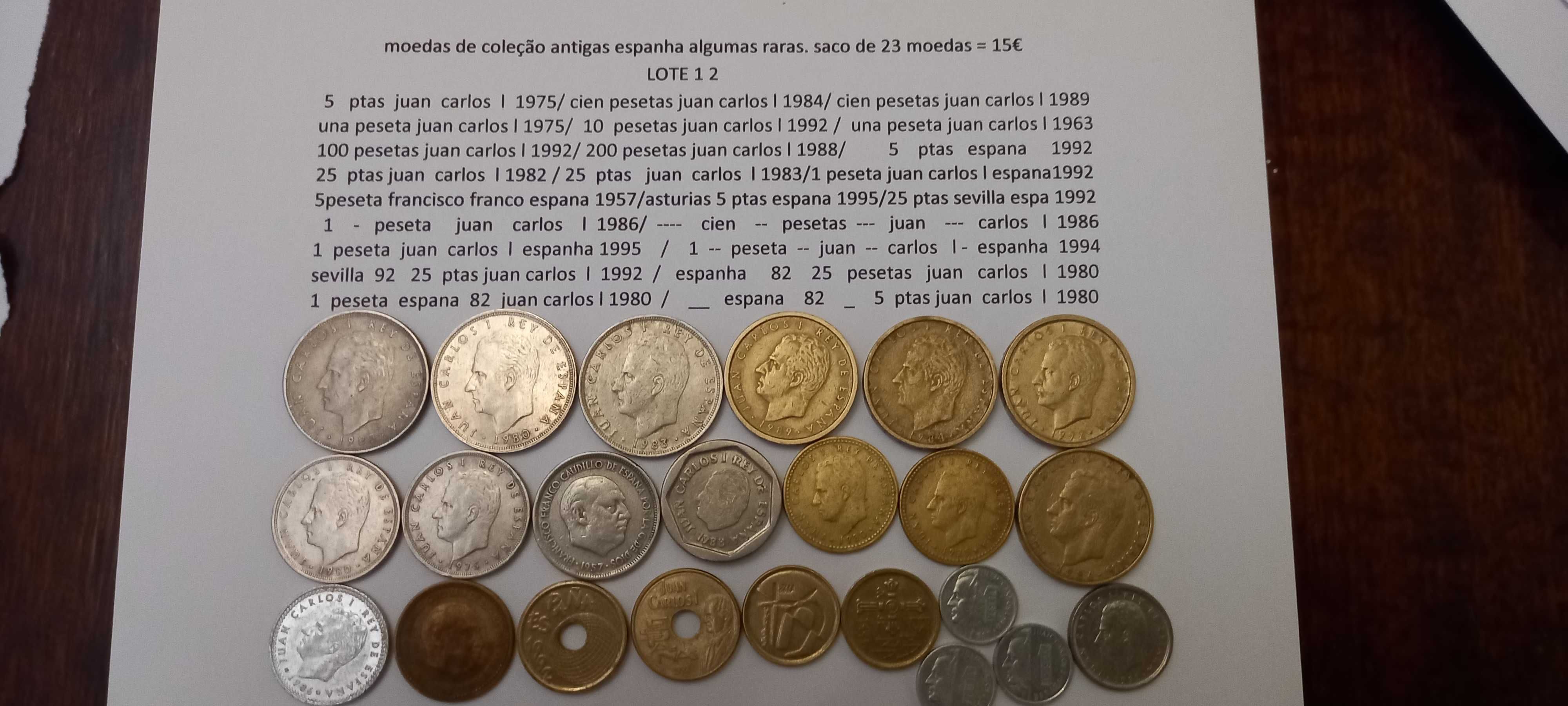 moedas de pais_ Espanha _ e França _algumas muito raras 1* anuncio