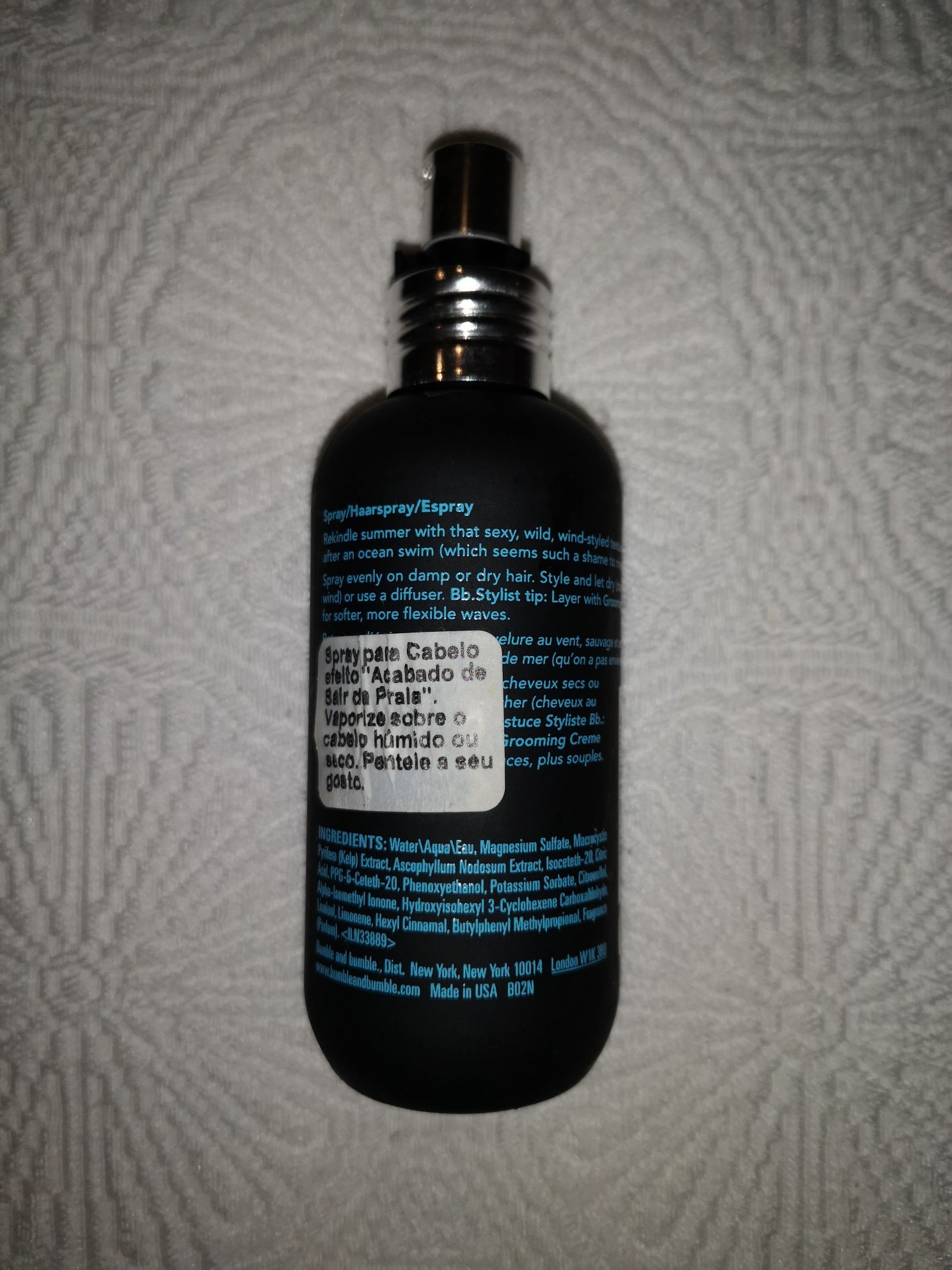 Spray de cabelo efeito ondas de Verão