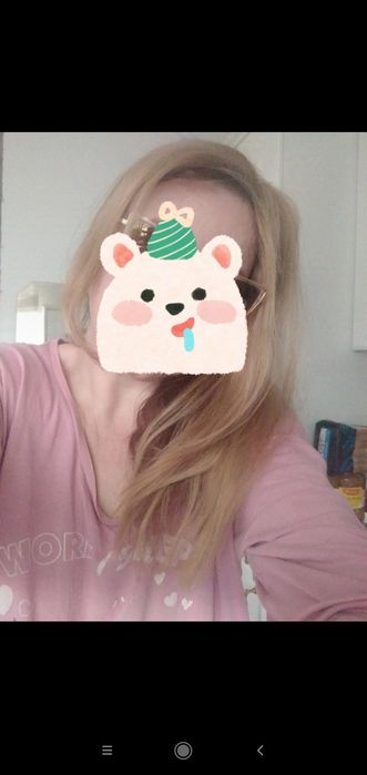 Topper włosy naturalne blond