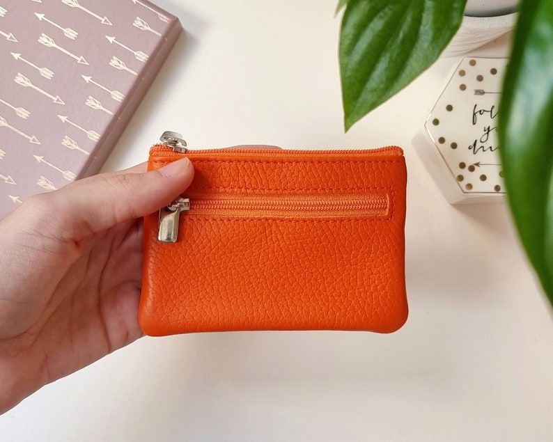 Шкіряний міні-гаманець ключниця монетниця кардхолдер візитниця брелок