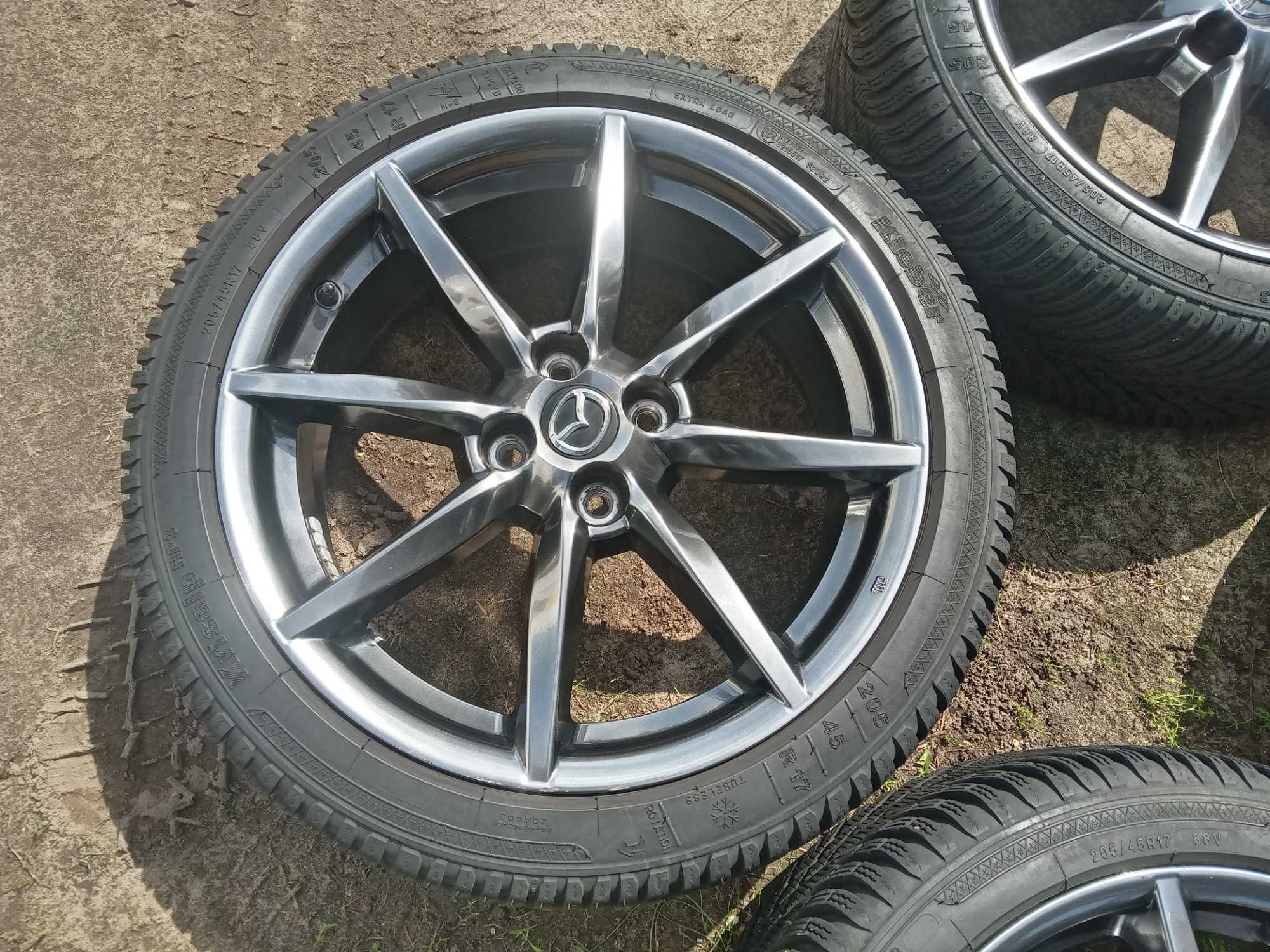 Alufelgi Mazda orginał MX5 17cali z 9ponami 205/45R17