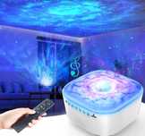 Projektor nocnego  nieba lampka   LED 3D PILOT TIMER MUZYKA