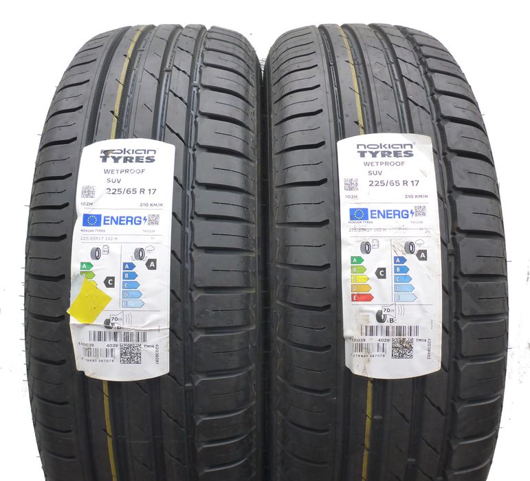 Opony 225/65/17 Nokian 225/65R17 102H Wetproof Letnie 2022 Jak Nowe