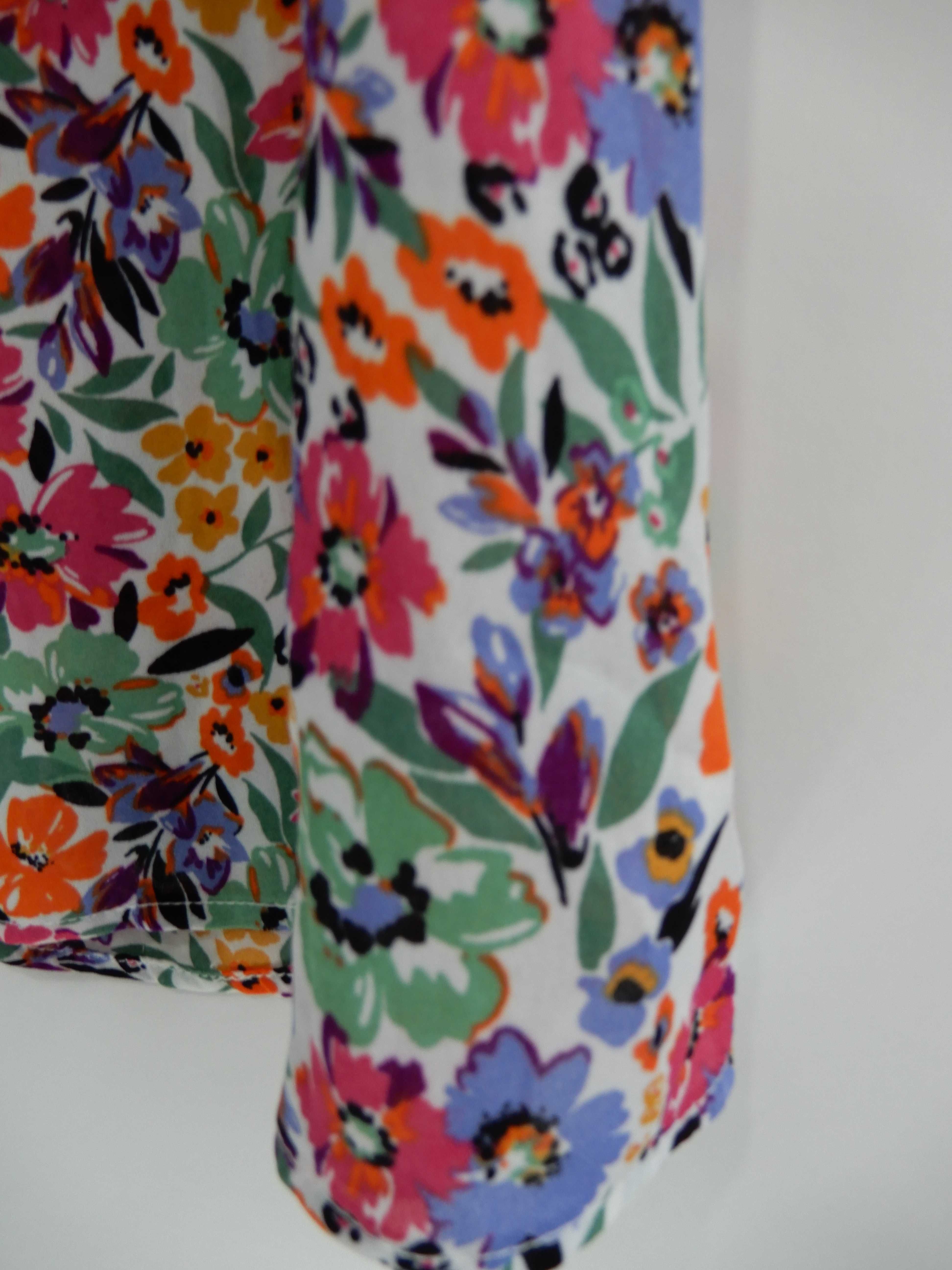 Bluzka na ramiączkach  top wiosna lato kwiaty Primark 38 M