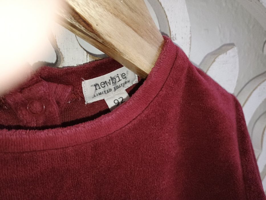 NEWBIE sukienka aksamit - święta rozmiar 92