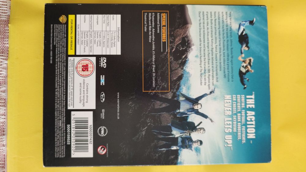 "Point Break"Na fali" surfing Keanu Reeves P. Swayze j.angielski