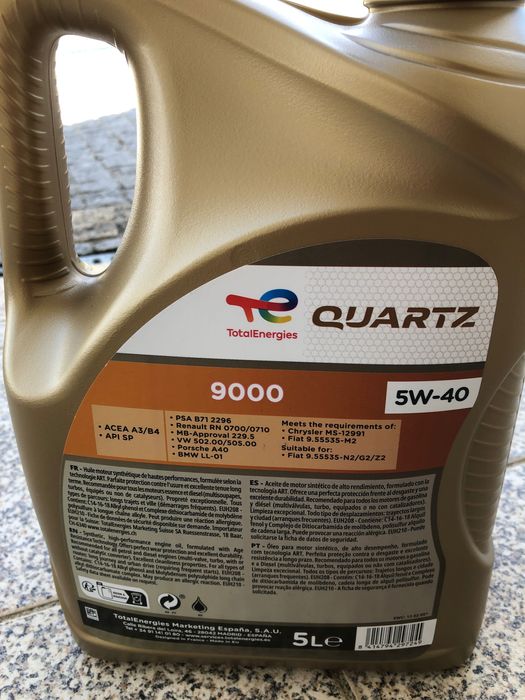 Óleo total energies Quartz 9000