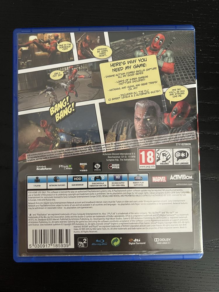 Deadpool PS4 Playstiation 4