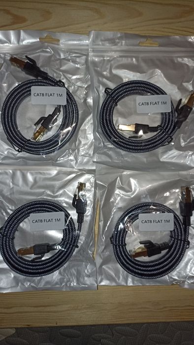 Интернет кабель .Патч-корд, Сат8. 4 шт.