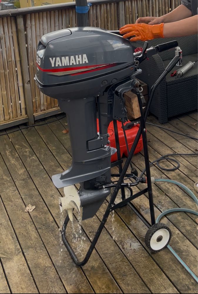 Łódka Askeladden 2210 z Yamaha 9.9 i przyczepa podłodziowa Brenderup