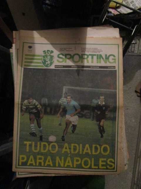 jornais antigos sporting SCP Competições europeias