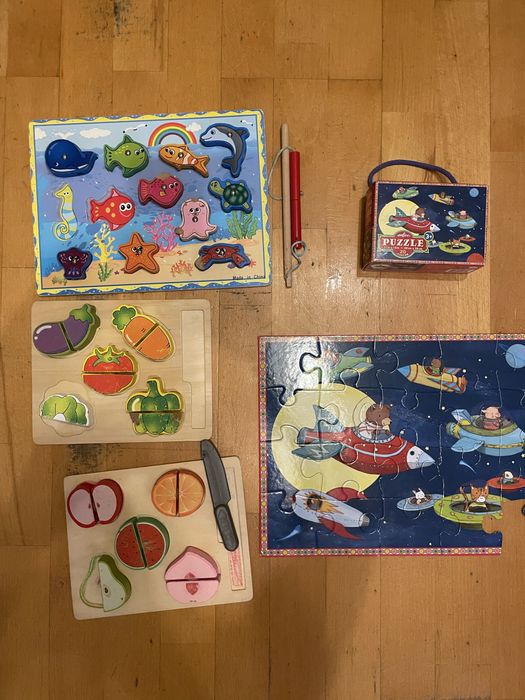 Zestaw puzzle gry zabawki dla dziecka