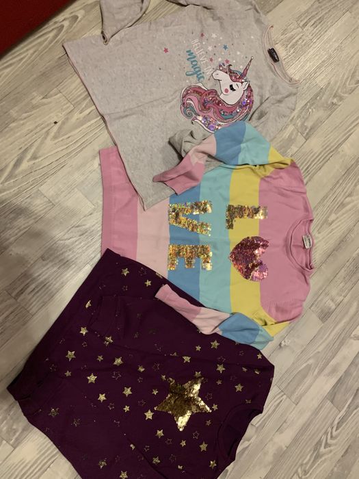 Свитер кардиган кофта паетки блестки еденорог сердце звезда травка