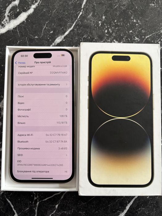 Iphone 14 pro 128 gb gold