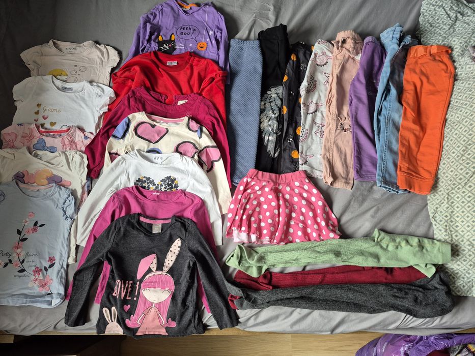 Paka ubrań 98 dla dziewczynki