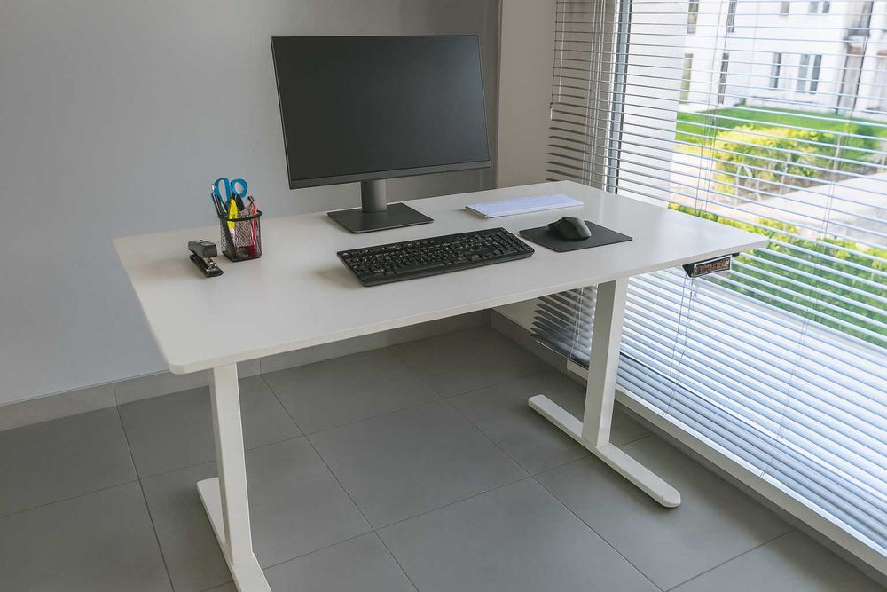 Nowe Biurko Elektryczne 160x80cm Regulowane Podnoszone 72-118cm