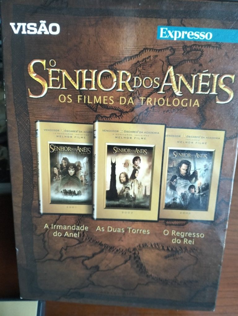 Pack 3 DVD's duplos Senhor dos Anéis (Trilogia)