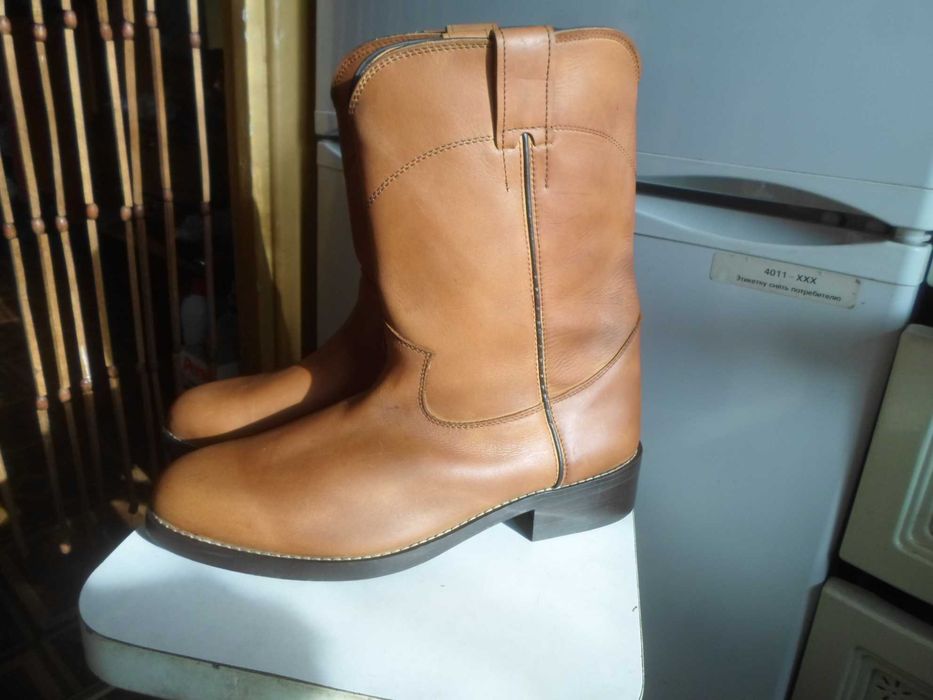 Ботинки/сапоги байкерские кожа