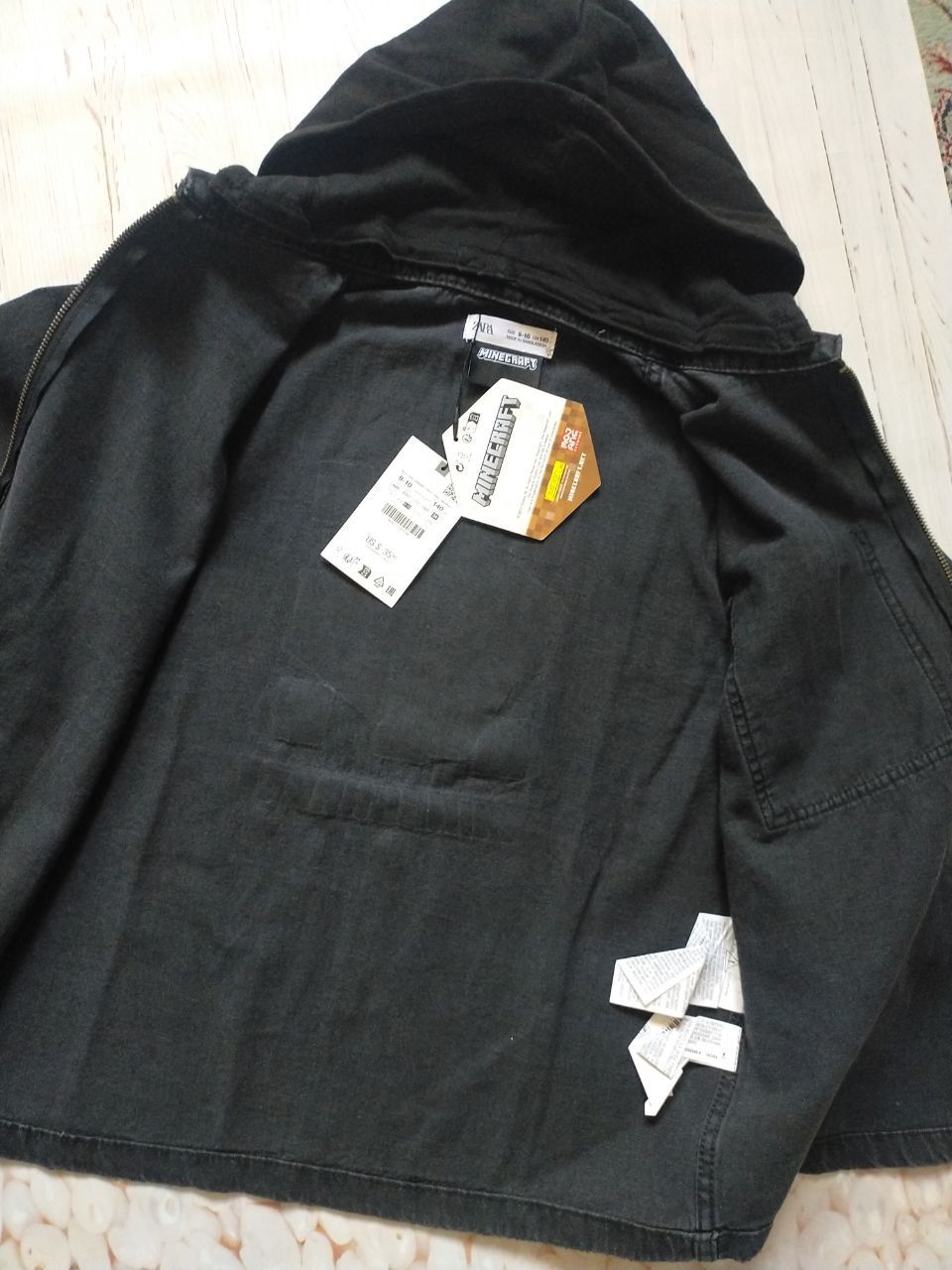 Джинсова куртка вітровка 140 см Zara