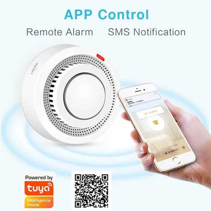 (NOVO) Sensor Fumo WiFi Inteligente Tuya SmartLife Alarme Incêndio