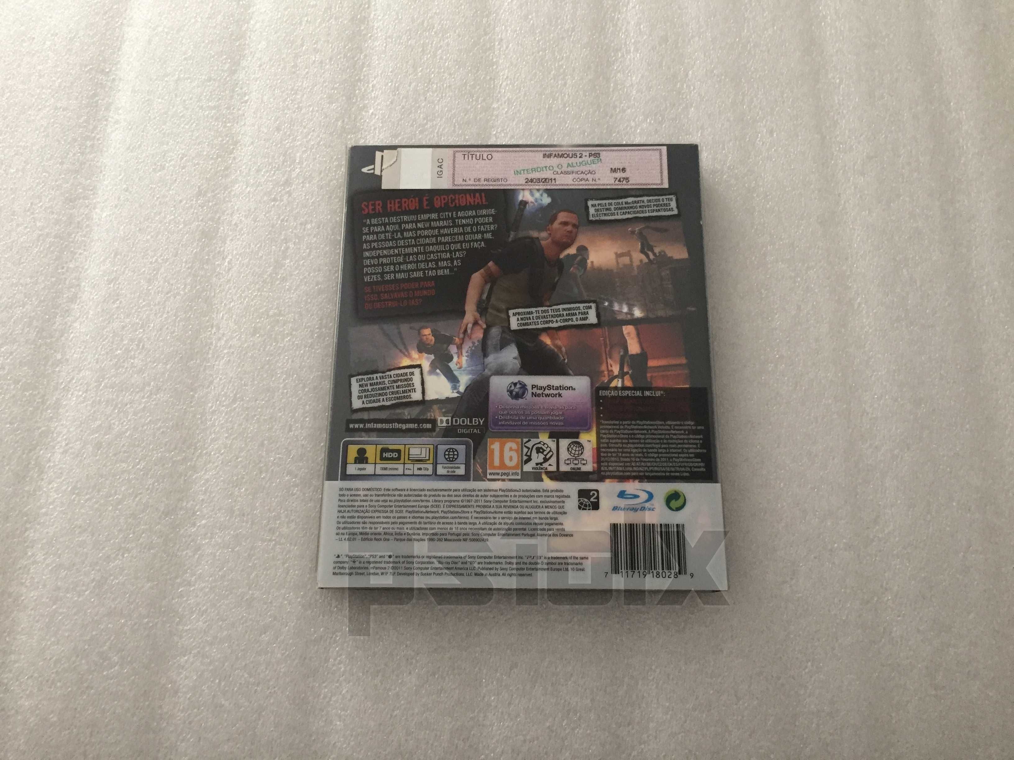 inFamous 2 Edição Especial playstation ps3