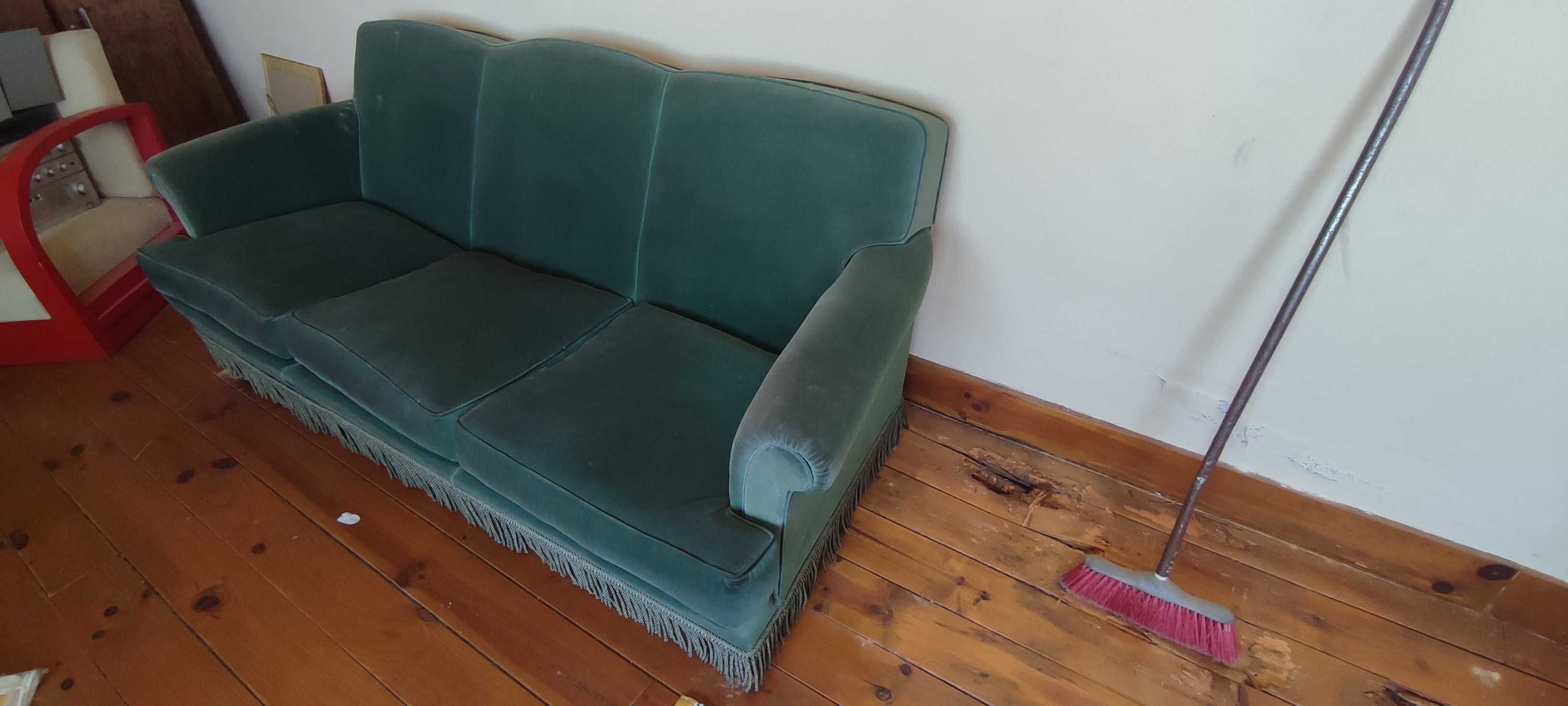 Sofá Vintage + Poltrona + Cadeira Retro — à unidade ou conjunto