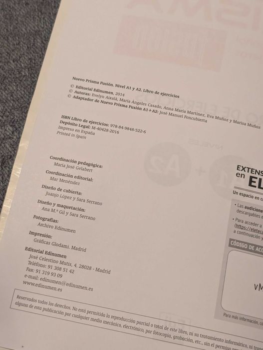 Prisma Nuevo Fusion A1+A2 Ćwiczenia j. Hiszpański