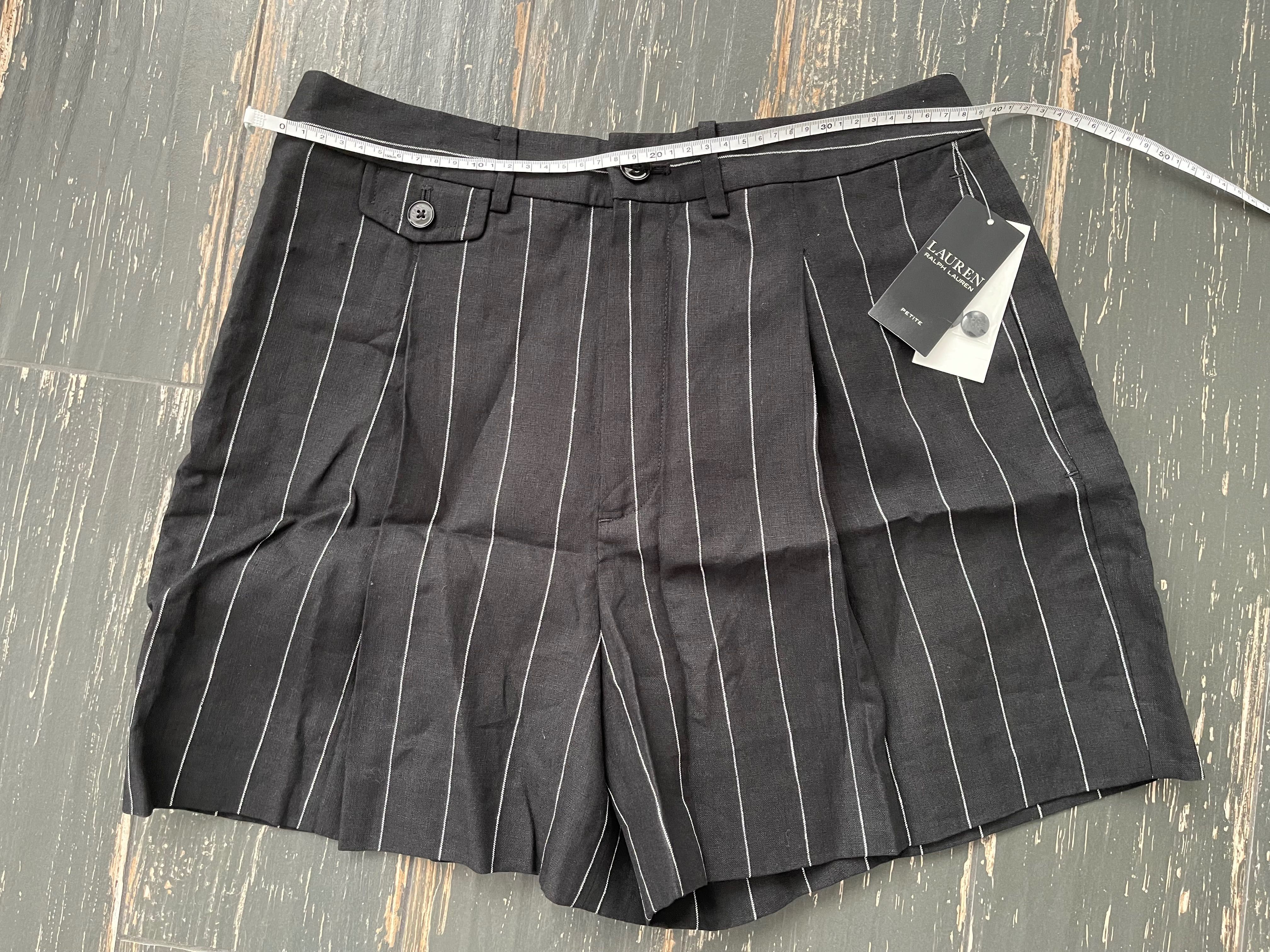 Ralph Lauren Pleated Linen Shorts. Шорти лен р М