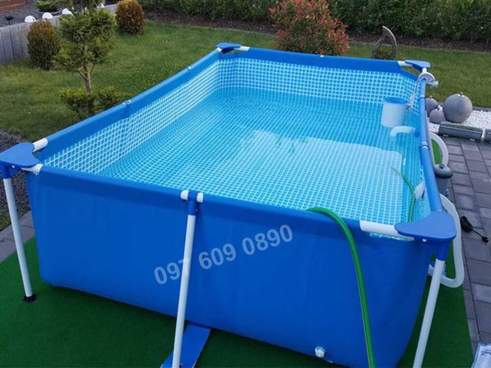 Бассейн каркасний прямокутний басейн Intex Metal Frame 300х200х75 Нові