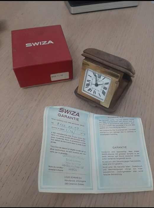 SWIZA relógio despertador vintage