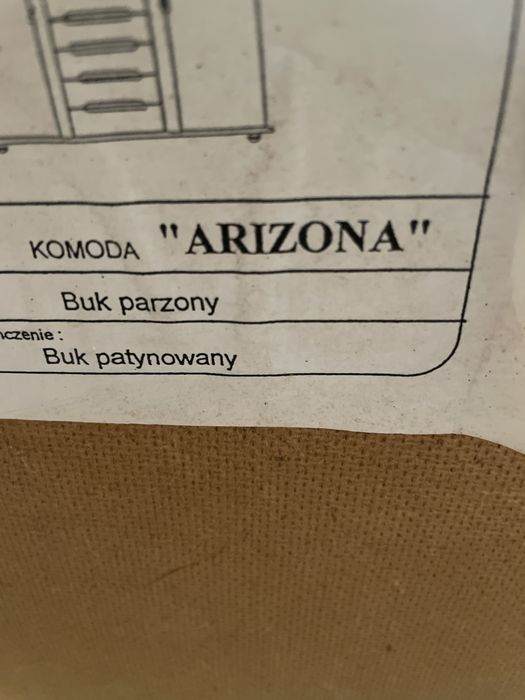 Komoda lite drewno buk