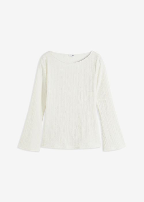 B.P.C bluzka z krepy długie rękawy rozszerzane ^40/42