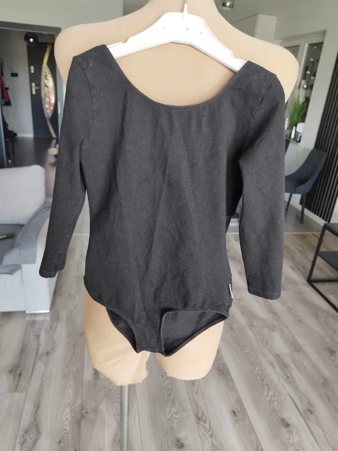 Czarne body balet itd dla dziewczynki 128 134