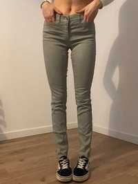 Szare skinny jeans woskowane S Marc Cain