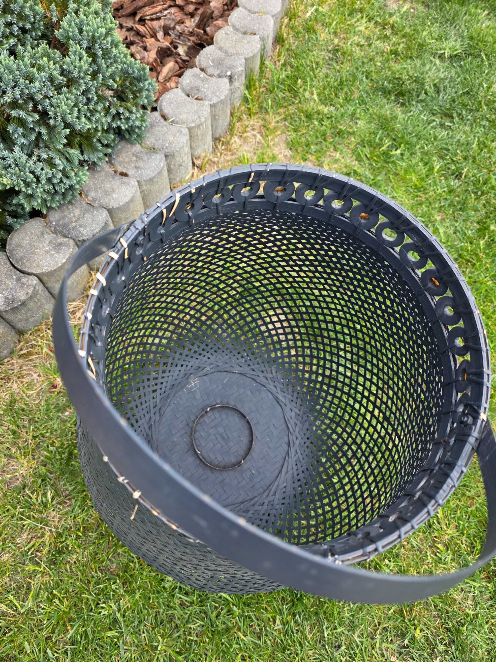 Duży lampion ogrodowy naturalny bambus / rattan