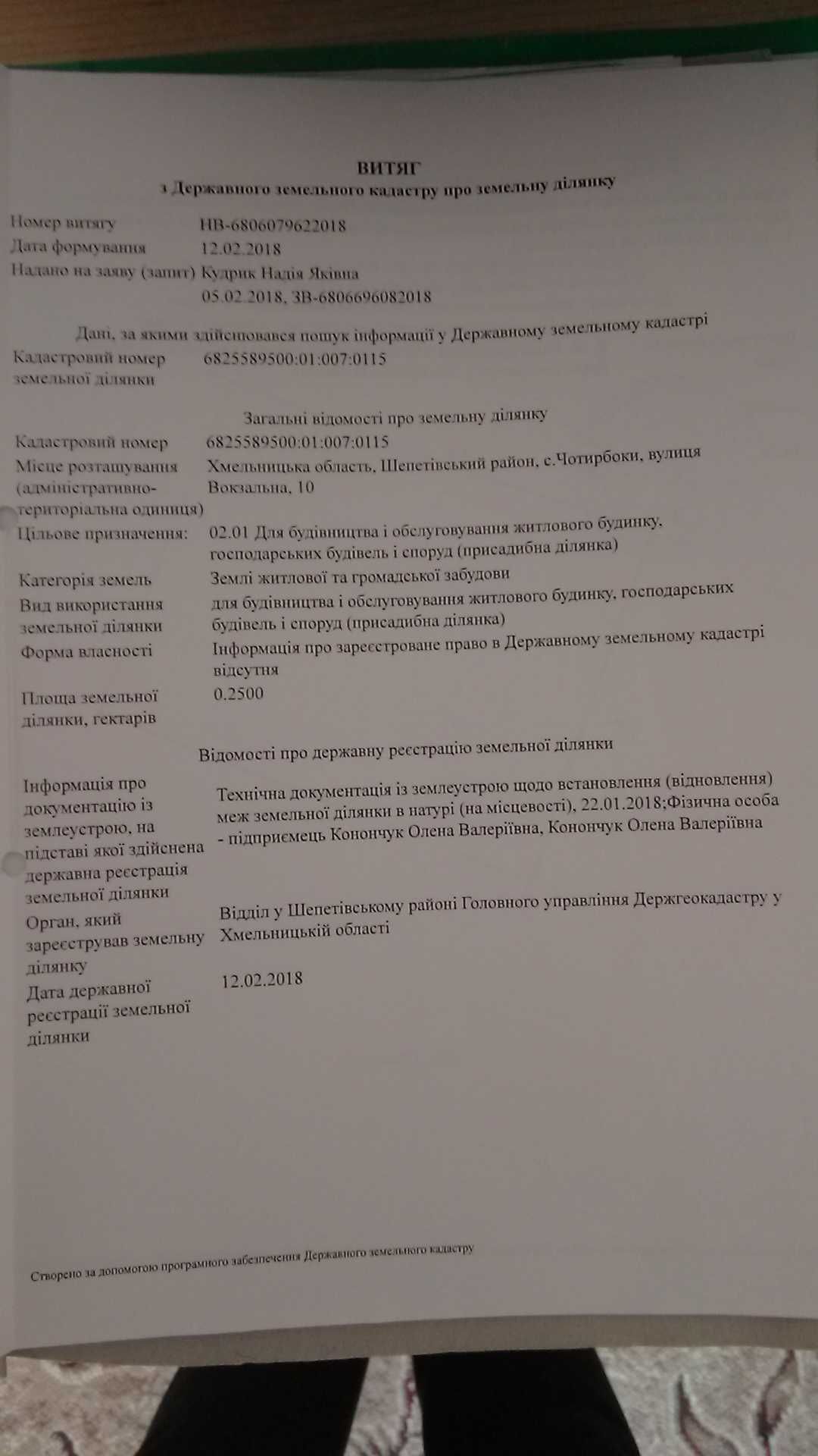 Земельна ділянка з будинком Чотирбоки